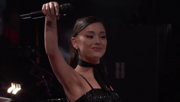 'The Voice': Ariana Grande Drops the Mic on Blake Shelton After Sister Trio KCK3 Sings 'No Tears Left to Cry'